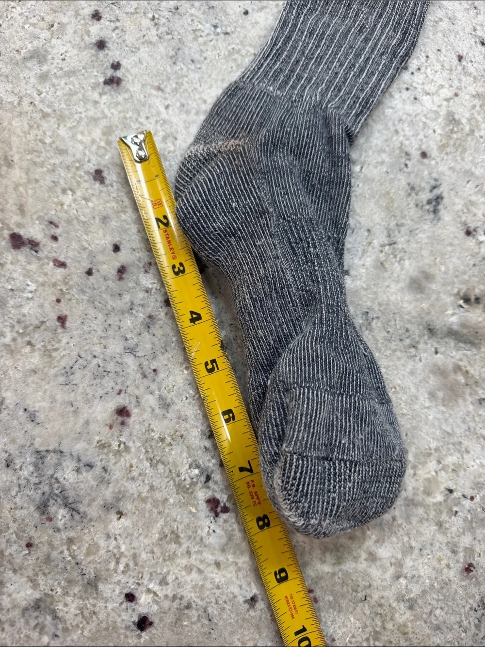 Smartwool Size Large Unisex Socks Gray Wool Tall Hiking Cushion Performance